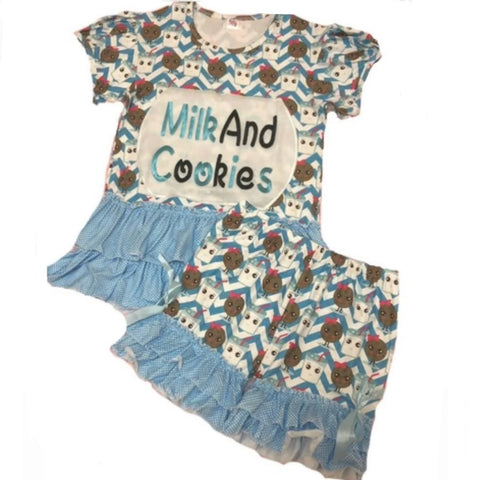 Cookies & Milk 2pc Shirt & Shorts Set XS ONLY