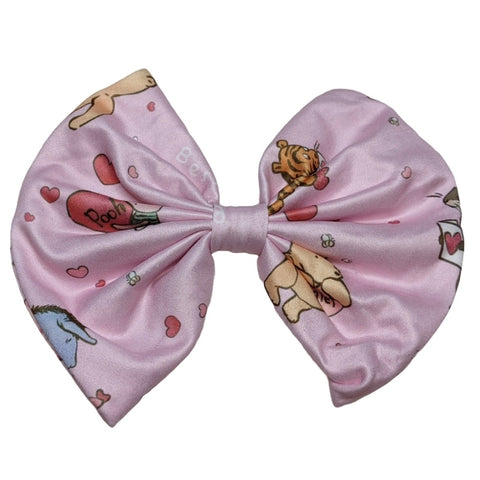 Love Little Bear Fabric Hair Bow *