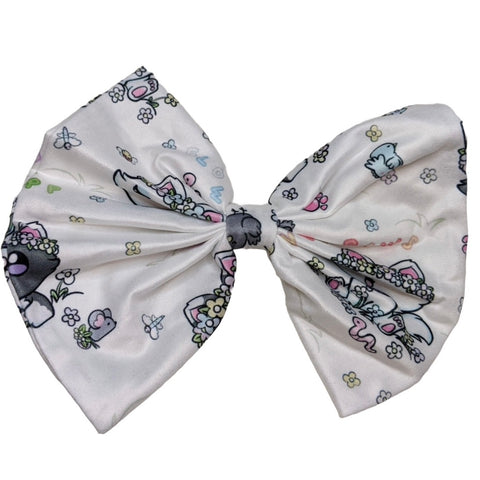 Princess Kitty Springtime Fabric Hair Bow