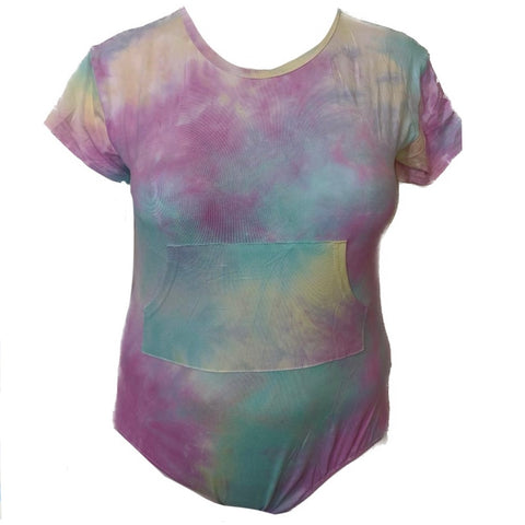 Tie-Dye Bodysuit with Pocket Size XXS Only