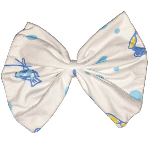 Baby Penguin Fabric Hair Bow *