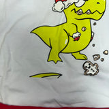 *DEFECT* Christmas Dino Adult Baby Double Sided Bib