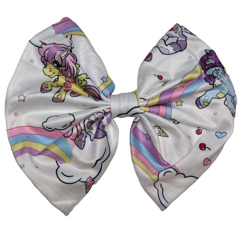 Prancing Ponies Fabric Hair Bow *