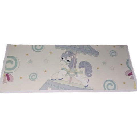 Vinyl Landing Strips Adult Diaper Sticker Carousel Ponies