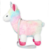 Plush Faux Fur Llamacorn Backpack Bag