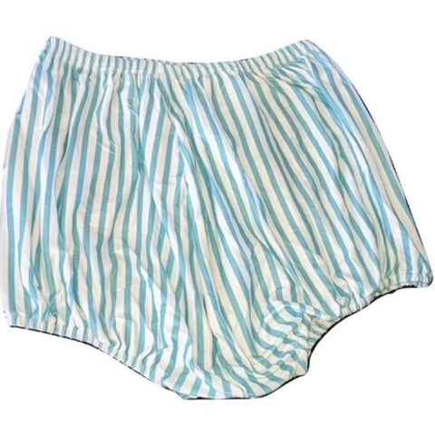 Teal Stripes Bloomer Shorts