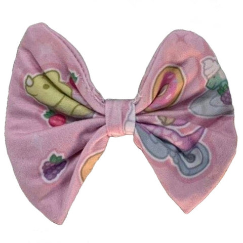 Dino Tea Time Fabric Hair Bow *