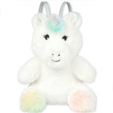 Plush Faux Fur Unicorn Backpack Bag