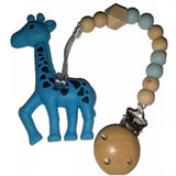 Giraffe Silicone Teether Chewing Toy Pacifier Clip VARIETY