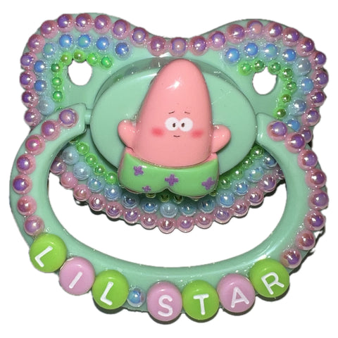 Sponge Starfish Deluxe Custom Pacifier