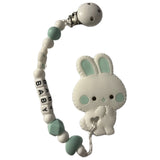 Bunny Silicone Teether Chewing Toy Pacifier Clip VARIENT