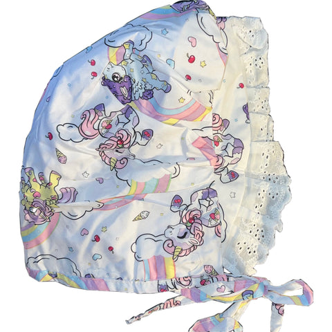 Prancing Ponies Adult Baby Bonnet