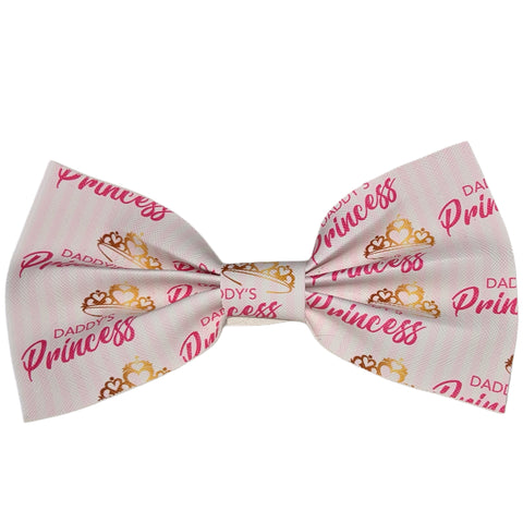 Daddy's Princess Synthetic Leather Hair Bow