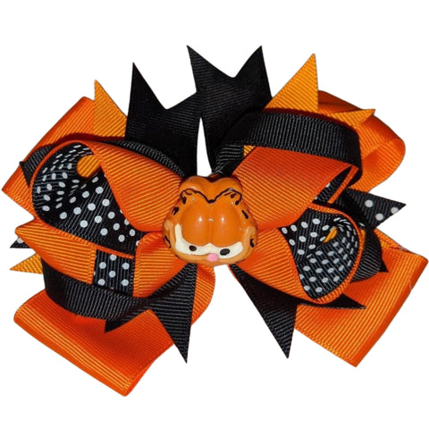 Orange Cat Hair Bow