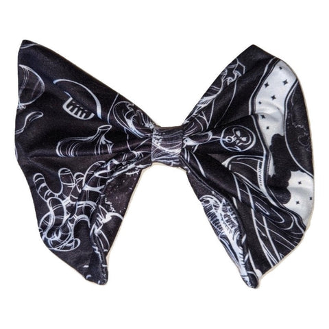 Lil Goth Baby Fabric Hair Bow Black