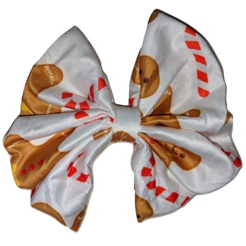 Ginger Bread Cookie Holiday Hair Bow