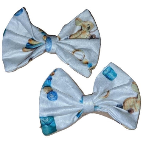 Vintage Toys Fabric Hair Bow 2pc Set