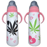 Cannabis 8oz Stainless Steel Bottle