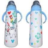 Pig & Chicken 8oz Stainless Steel Bottle