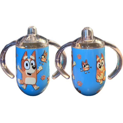 Tan Pup 10oz Stainless Steel Sippy Cup