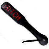 Bitch Leather Spanking Paddle