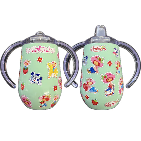 Strawberry Girl 10oz Stainless Steel Sippy Cup