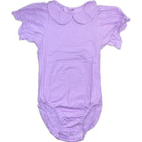 Lavender Purple Cotton Collared Bodysuit