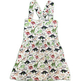 Wild Dino Friends Suspender Skirt Dress XS 4X ONLY