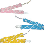 Lil Moroccan Fabric Pacifier Clips