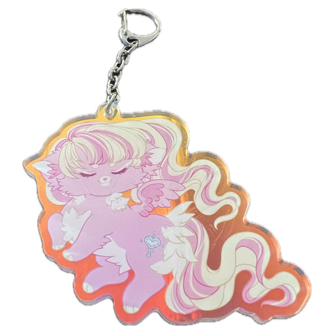 Magical Rainbow Kitty Key Chain