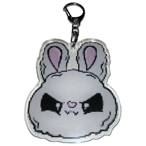 Kawaii Goth Bunny Key Chain