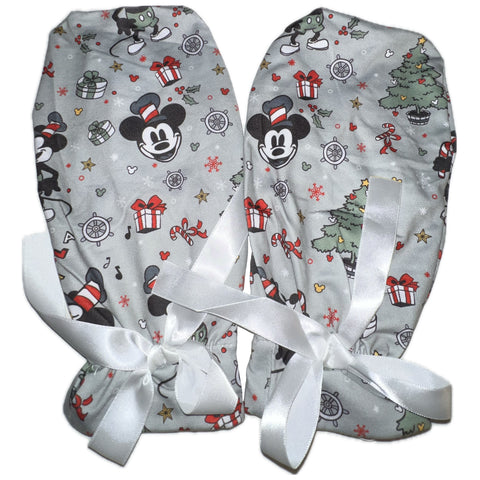 Steamboat Willie Mouse Holiday Green Adult Mittens