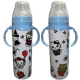 Kitty Halloween 8oz Stainless Steel Bottle With Handle