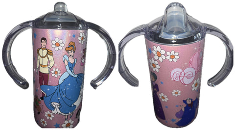 Princess 12oz Stainless Steel Sippy Cup With Handle