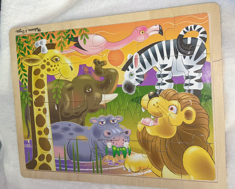 Melissa & Doug Jungle Wooden Puzzle SECOND CHANCE TOYS