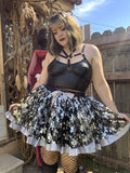 Goth Skull Tutu Skirt 4x only