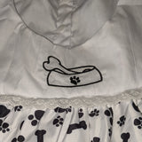 Puppy Prints & Bones BabyDoll Dress Embroidered