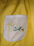 Bright Yellow Lil Bird Embroidered Baby Doll Dress